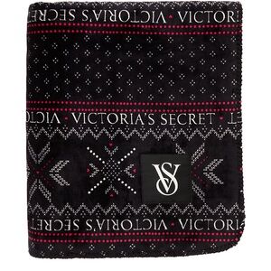 Victoria’s Secret Fair Isle Throw Blanket 50x60 NWT
